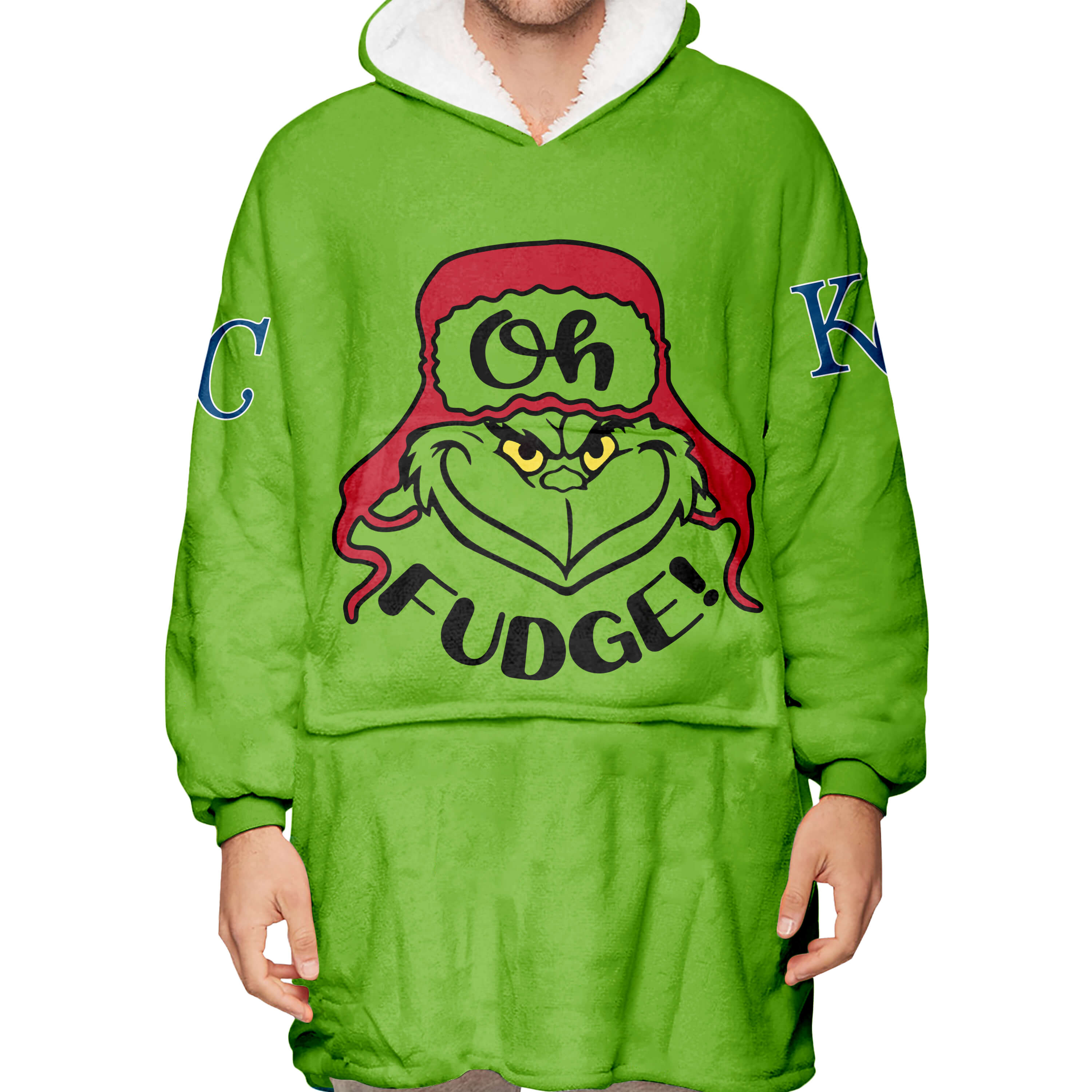 The Grinch – The Grinch – Oh Fudge – Kansas City Royals - Oodie Blanket - Image 3