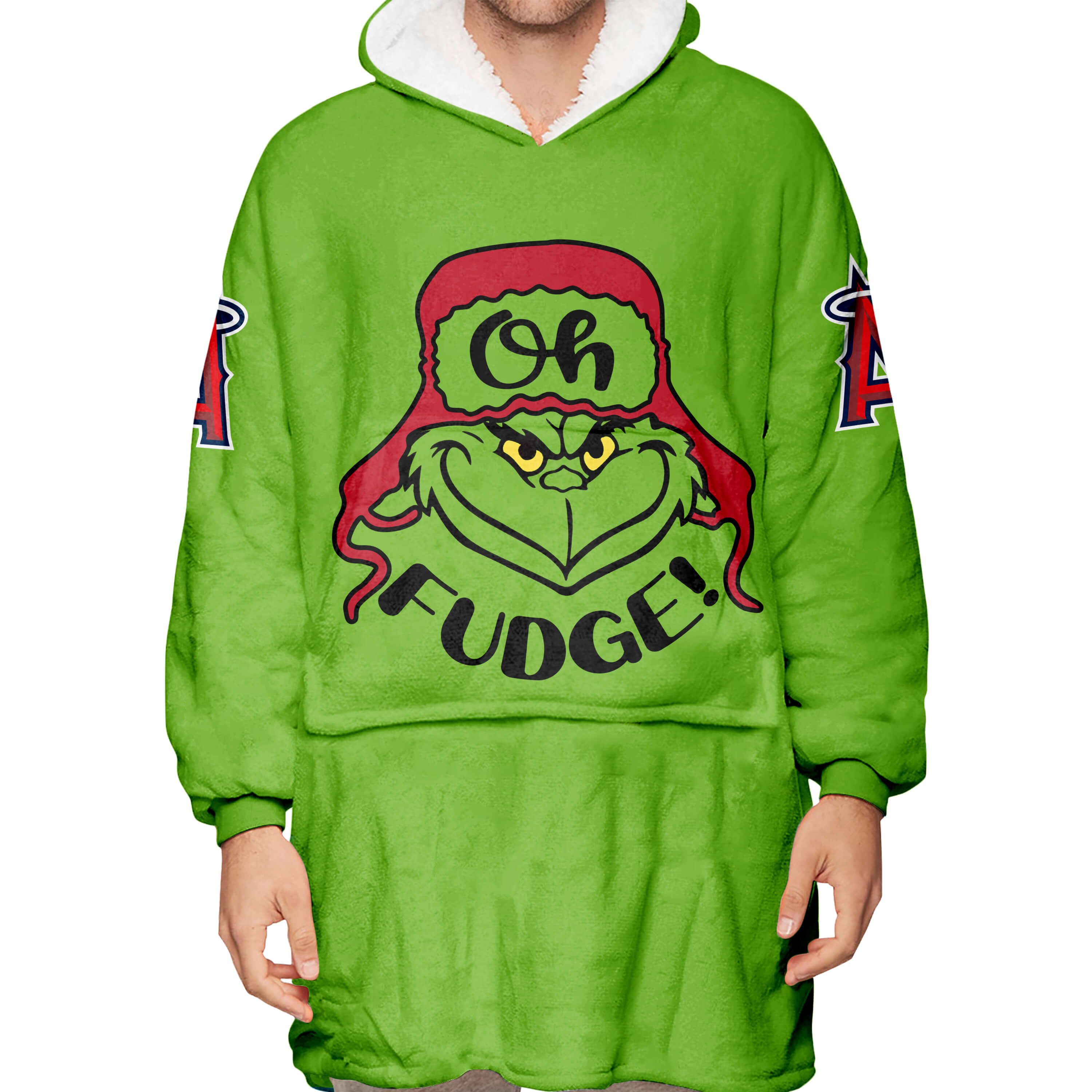 The Grinch – The Grinch – Oh Fudge – Los Angeles Angels - Oodie Blanket - Image 3