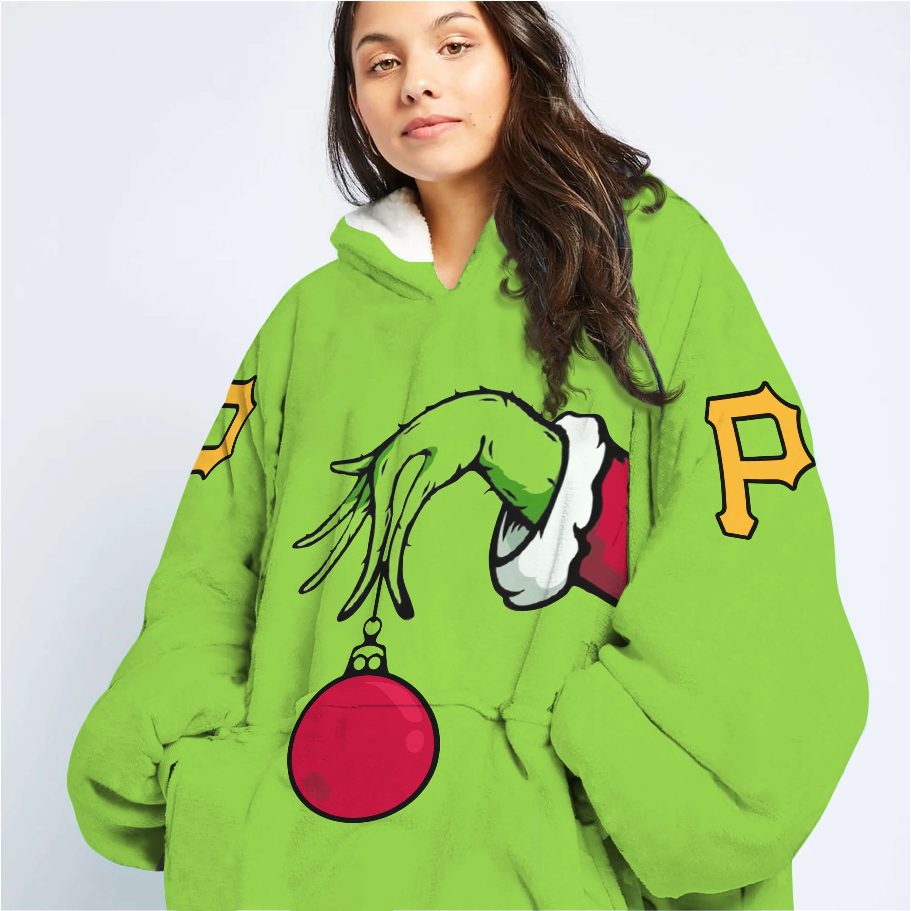The Grinch – Pittsburgh Pirates - Oodie Blanket - Image 2