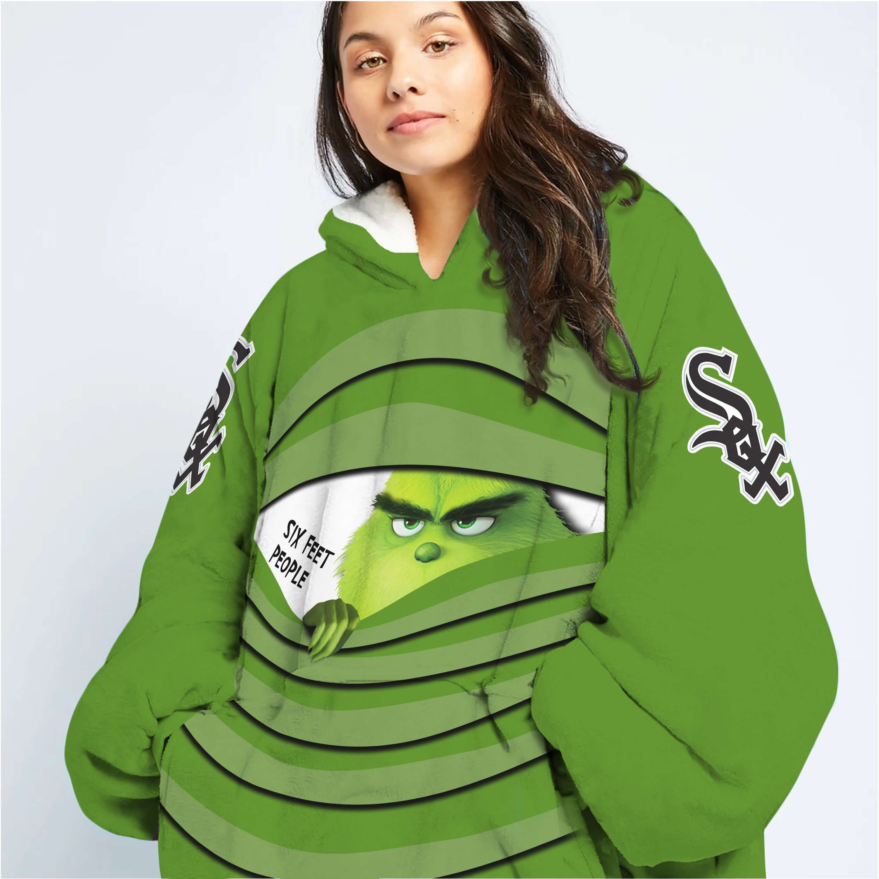 The Grinch – Six Feet People – Chicago White Sox - Oodie Blanket - Image 2