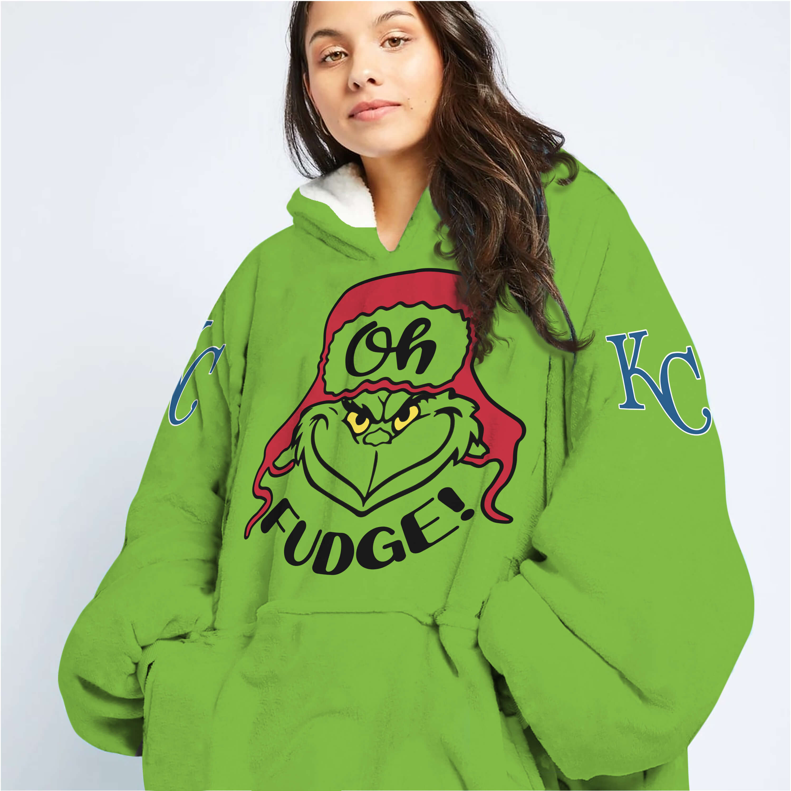 The Grinch – The Grinch – Oh Fudge – Kansas City Royals - Oodie Blanket - Image 2