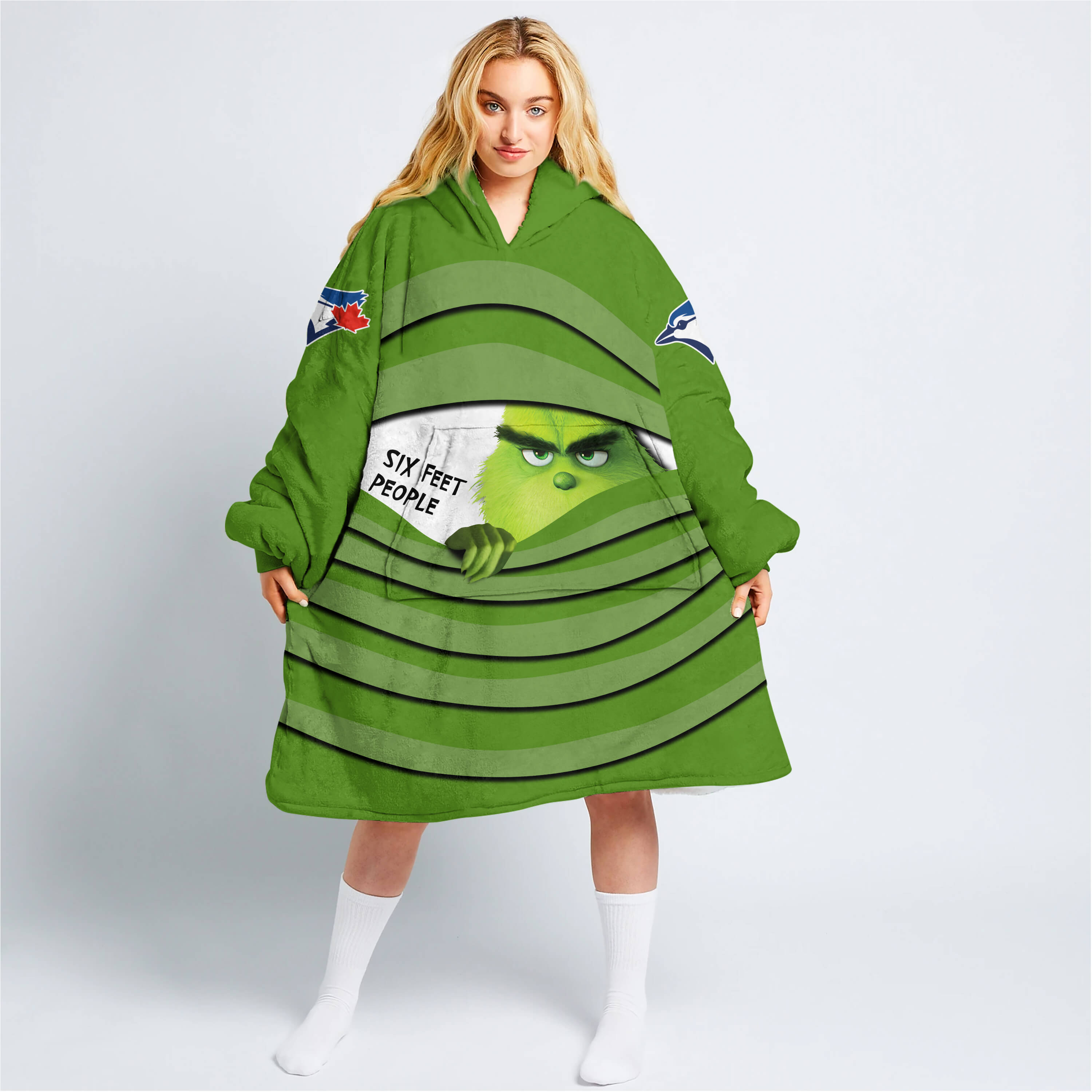 The Grinch – Six Feet People – Toronto Blue Jays - Oodie Blanket