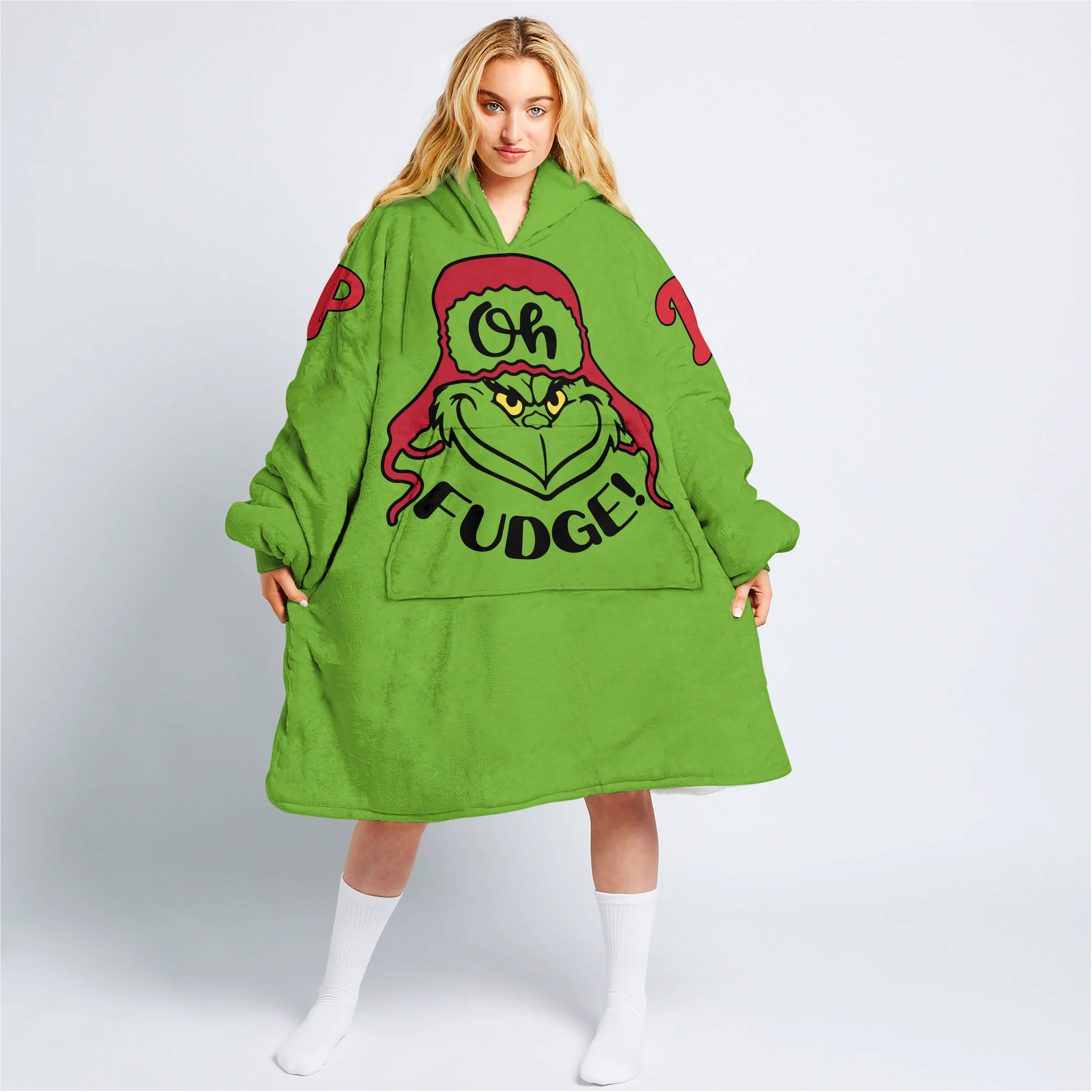 The Grinch – The Grinch – Oh Fudge – Philadelphia Phillies - Oodie Blanket