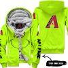 Grinch V2 – Custom Name – Arizona Diamondbacks - Fleece Zip Hoodie