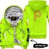 Grinch V2 – Custom Name – Pittsburgh Pirates - Fleece Zip Hoodie