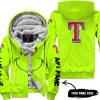 Grinch V2 – Custom Name – Texas Rangers - Fleece Zip Hoodie