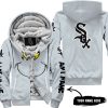 Grinch V2 – Custom Name – Chicago White Sox - Fleece Zip Hoodie