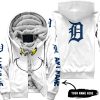 Grinch V2 – Custom Name – Detroit Tigers - Fleece Zip Hoodie