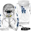 Grinch V2 – Custom Name – Los Angeles Dodgers - Fleece Zip Hoodie
