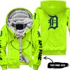 Grinch V2 – Custom Name – Detroit Tigers - Fleece Zip Hoodie