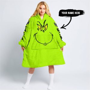 Grinch V2 – Custom Name – New York Mets - Oodie Blanket