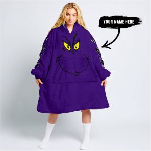 Grinch V2 – Custom Name – Colorado Rockies - Oodie Blanket