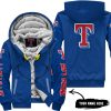 Grinch V2 – Custom Name – Texas Rangers - Fleece Zip Hoodie