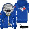 Grinch V2 – Custom Name – Toronto Blue Jays - Fleece Zip Hoodie