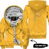 Grinch V2 – Custom Name – Pittsburgh Pirates - Fleece Zip Hoodie