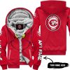 Grinch V2 – Custom Name – Cincinnati Reds  - Fleece Zip Hoodie