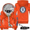 Grinch V2 – Custom Name – Detroit Tigers - Fleece Zip Hoodie
