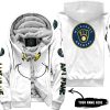 Grinch V2 – Custom Name – Milwaukee Brewers - Fleece Zip Hoodie