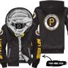 Grinch V2 – Custom Name – Pittsburgh Pirates 2 - Fleece Zip Hoodie