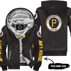 Grinch V2 – Custom Name – Pittsburgh Pirates 2 - Fleece Zip Hoodie