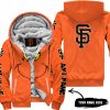 Grinch V2 – Custom Name – San Francisco Giants - Fleece Zip Hoodie