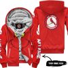 Grinch V2 – Custom Name – St. Louis Cardinals 2 - Fleece Zip Hoodie