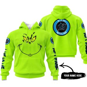 Grinch V2 – Custom Name – Miami Marlins