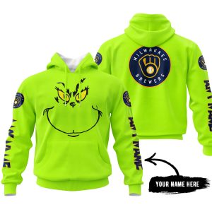Grinch V2 – Custom Name – Milwaukee Brewers