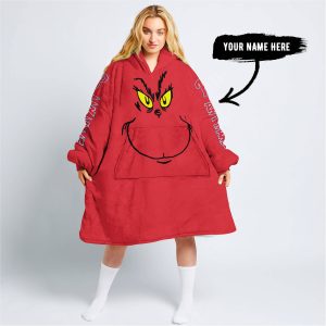 Grinch V2 – Custom Name – Philadelphia Phillies - Oodie Blanket