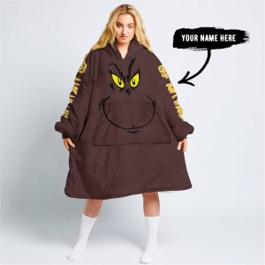 Grinch V2 – Custom Name – San Diego Padres - Oodie Blanket