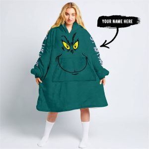 Grinch V2 – Custom Name – Seattle Mariners - Oodie Blanket