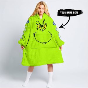 Grinch V2 – Custom Name – Kansas City Royals - Oodie Blanket