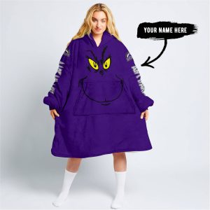 Grinch V2 – Custom Name – Colorado Rockies - Oodie Blanket