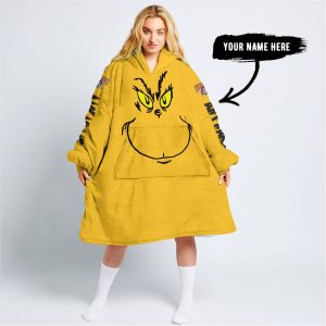 Grinch V2 – Custom Name – Pittsburgh Pirates - Oodie Blanket