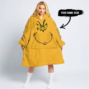 Grinch V2 – Custom Name – Pittsburgh Pirates - Oodie Blanket